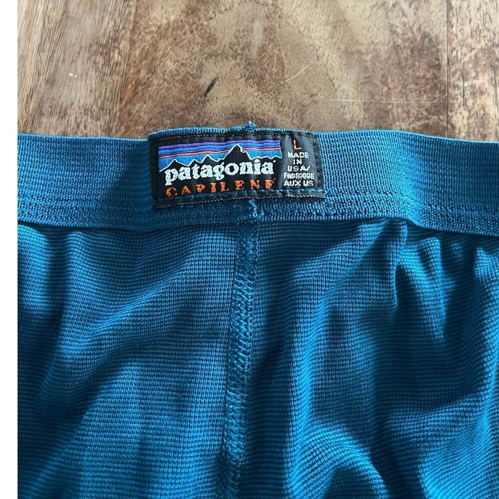 PATAGONIA Women's Blue Capilene Midweight Base Layer Thermal Pants Size Large - Picture 5 of 5